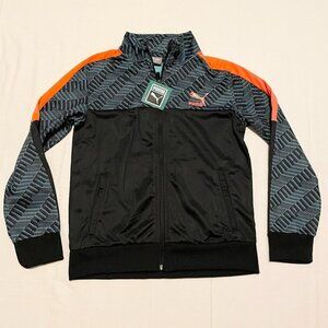 Puma Track Jacket Zip Up Kids Boys Medium 10-12 Sweater